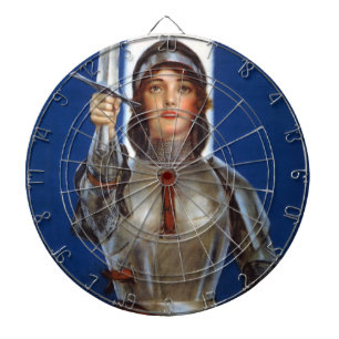 Joan of Arc French Heroine, Knight Maid of Orleans Dart Board