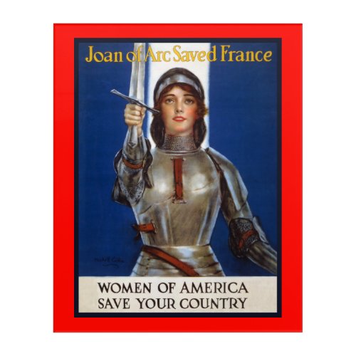 Joan of Arc French Heroine Knight National Hero Acrylic Print