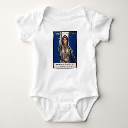 Joan of Arc French Heroine Knight National Hero Baby Bodysuit