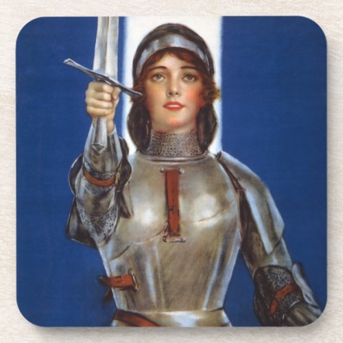 Joan of Arc French Heroine Knight National Hero Beverage Coaster