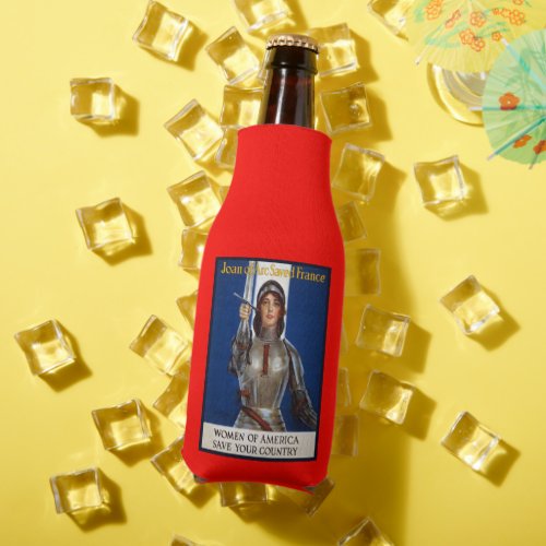 Joan of Arc French Heroine Knight National Hero Bottle Cooler