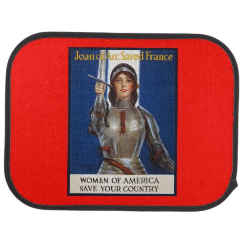 Joan of Arc French Heroine Knight National Hero Car Floor Mat