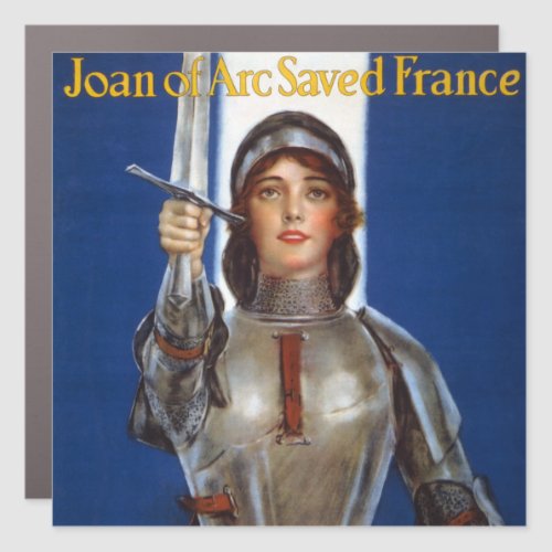 Joan of Arc French Heroine Knight National Hero Car Magnet