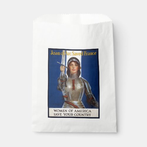Joan of Arc French Heroine Knight National Hero Favor Bag