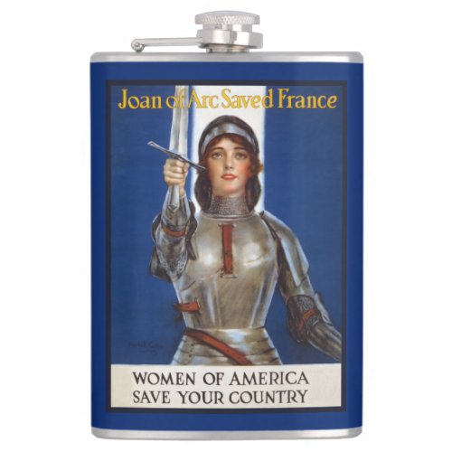 Joan of Arc French Heroine Knight National Hero Flask