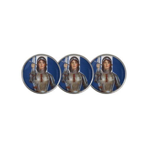 Joan of Arc French Heroine Knight National Hero Golf Ball Marker