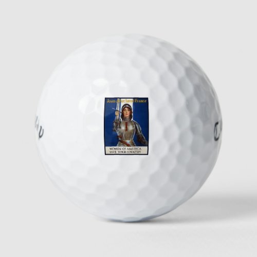 Joan of Arc French Heroine Knight National Hero Golf Balls