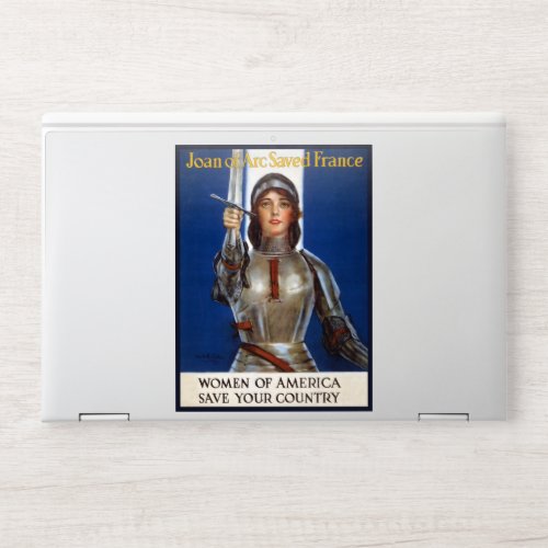 Joan of Arc French Heroine Knight National Hero HP Laptop Skin