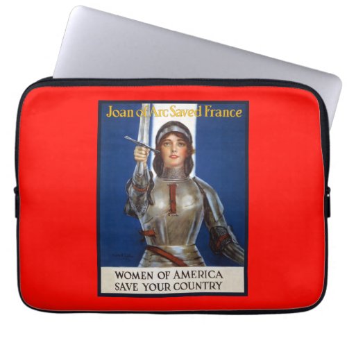 Joan of Arc French Heroine Knight National Hero Laptop Sleeve