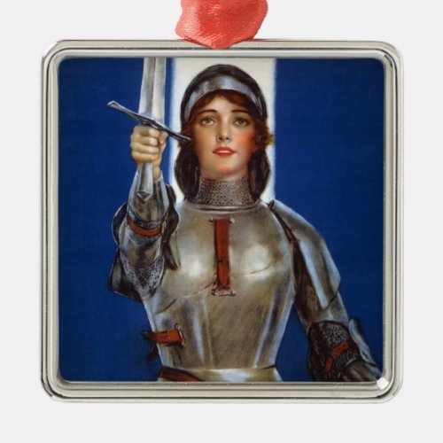 Joan of Arc French Heroine Knight National Hero Metal Ornament