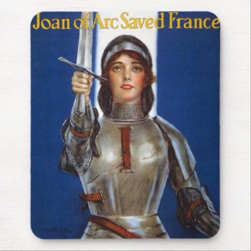 Joan of Arc French Heroine Knight National Hero Mouse Pad