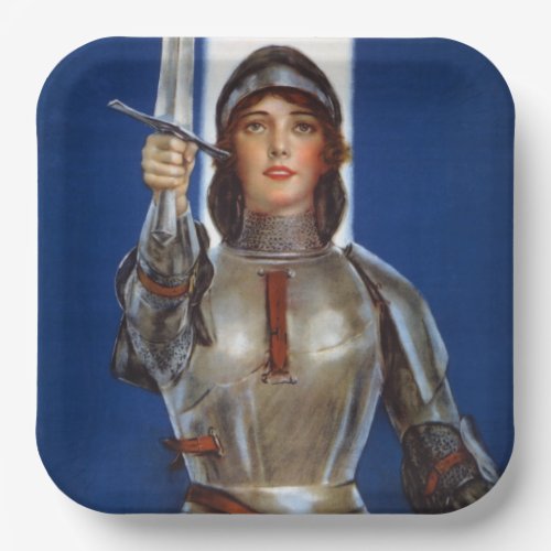 Joan of Arc French Heroine Knight National Hero Paper Plates