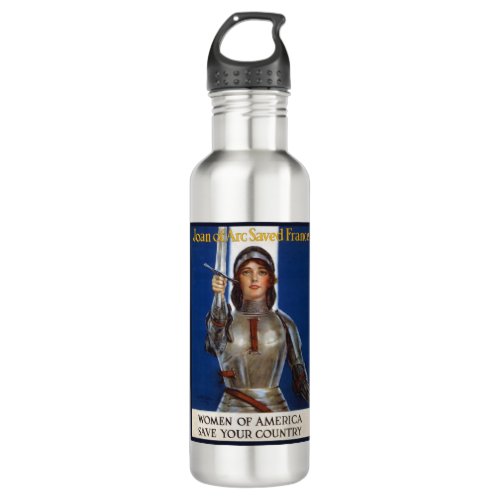 Joan of Arc French Heroine Knight National Hero Stainless Steel Water Bottle