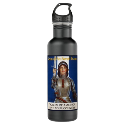 Joan of Arc French Heroine Knight National Hero Stainless Steel Water Bottle