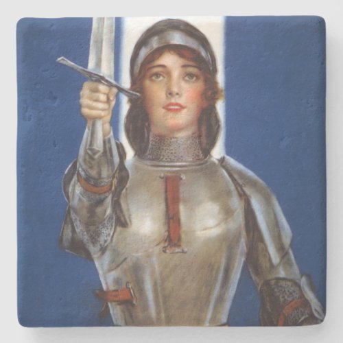 Joan of Arc French Heroine Knight National Hero Stone Coaster