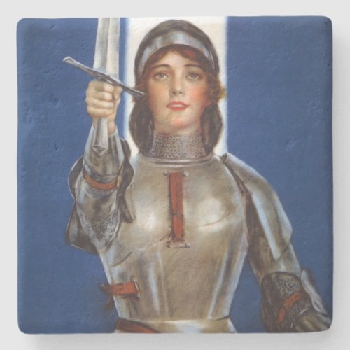Joan of Arc French Heroine Knight National Hero Stone Coaster