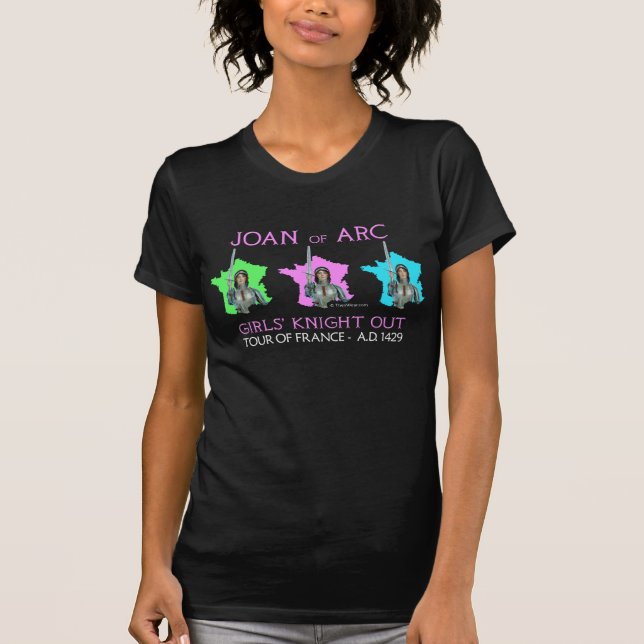 Joan of Arc 'Girls Knight Out' Tour Shirt (Dark) (Front)