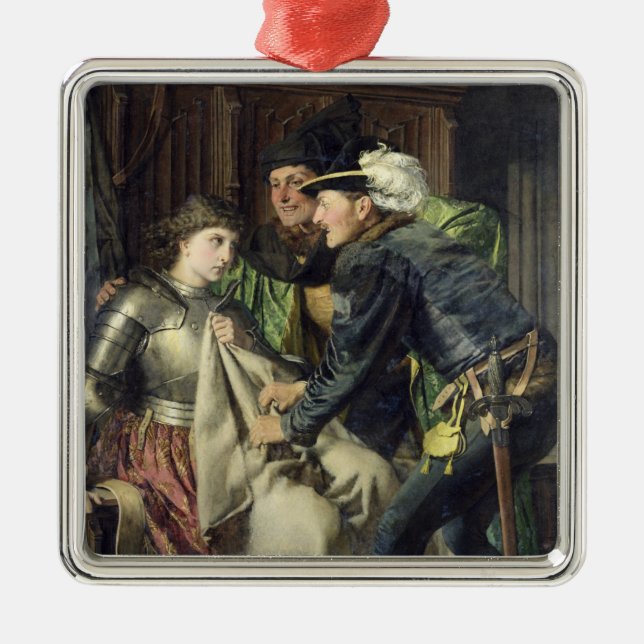 Joan of Arc  Insulted in Prison, 1866 Metal Ornament (Front)