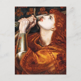 Joan of Arc painting by Dante Gabriel Rossetti Postcard