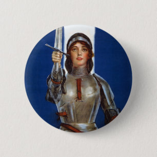 Joan of Arc Pinback Button