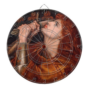 Joan of Arc (Portrait) (by Dante Gabriel Rossetti) Dart Board