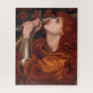 Joan of Arc (Portrait) (by Dante Gabriel Rossetti) Jigsaw Puzzle
