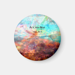 Joan of Arc Quote With Underwater Art Magnet