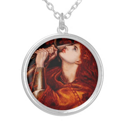 Joan of Arc  Silver Plated Necklace