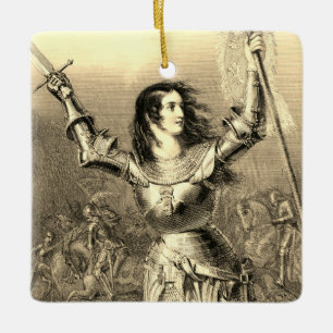 Joan of Arc Square Ornament
