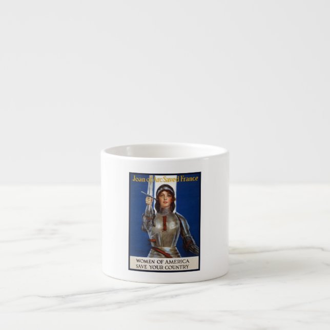 Joan of Arc: The Maid of Orleans, Knight Heroine Espresso Cup (Front)