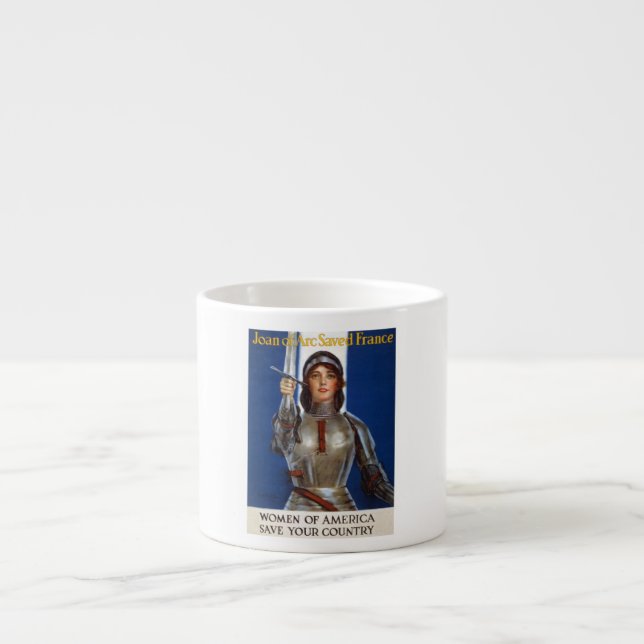 Joan of Arc: The Maid of Orleans, Knight Heroine Espresso Cup (Front)
