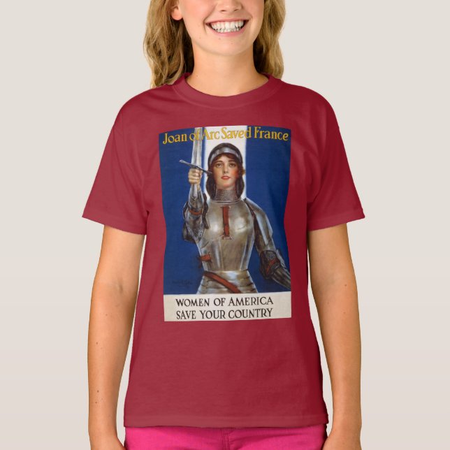 Joan of Arc: The Maid of Orleans, Knight Heroine T-Shirt (Front)
