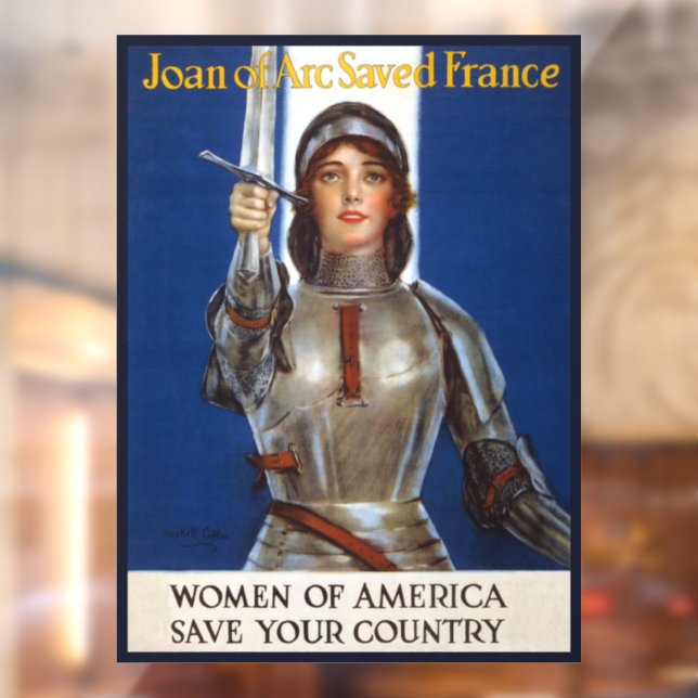 Joan of Arc: The Maid of Orleans, Knight Heroine Window Cling (Sheet 2)