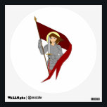 Joan of Arc Wall Sticker<br><div class="desc">Catholic Saint, Joan of Arc, is a strong heroine from France. Her story has inspired generations.</div>