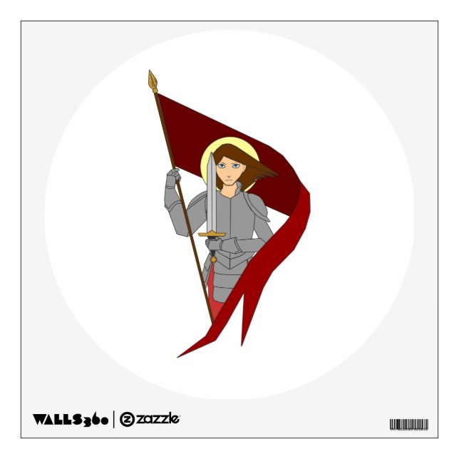 Joan of Arc Wall Sticker (Front)