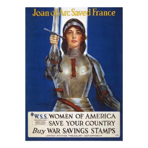 Joan of Arc World War I Buy War Saving Stamps Photo Print
