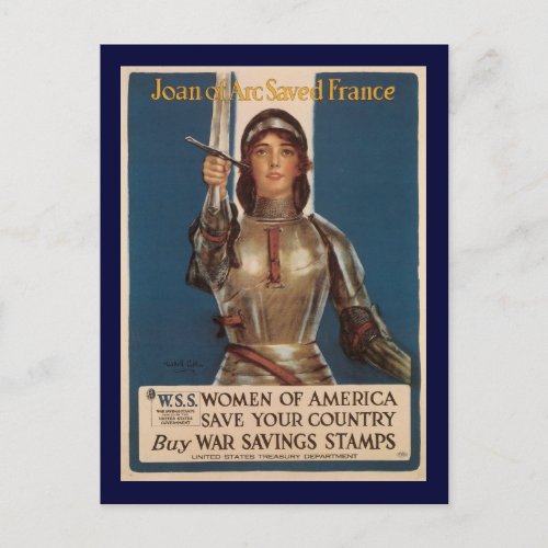 Joan Of Arc World War II Postcard