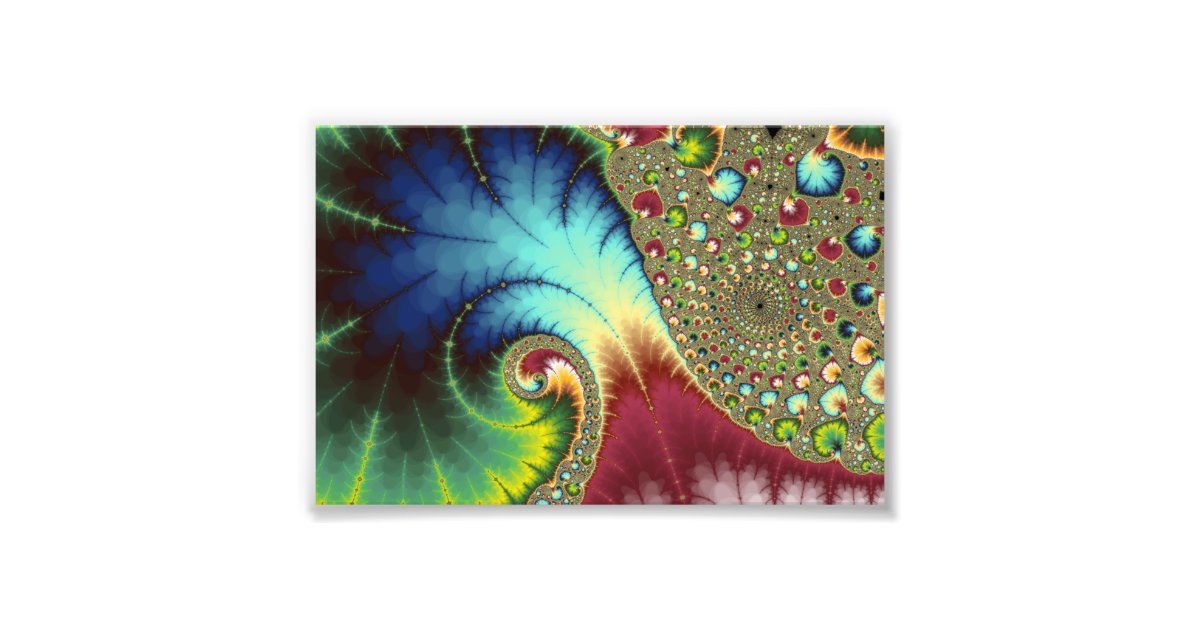 Joanie 50 Fractal Art Photo Print | Zazzle