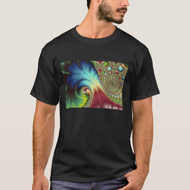 Joanie 50 Fractal Art T-Shirt (Front)