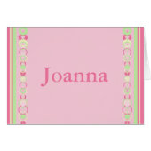 Joanna Modern Circles Custom Name Card (Front Horizontal)