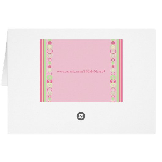 Joanna Modern Circles Custom Name Card (Back Horizontal)