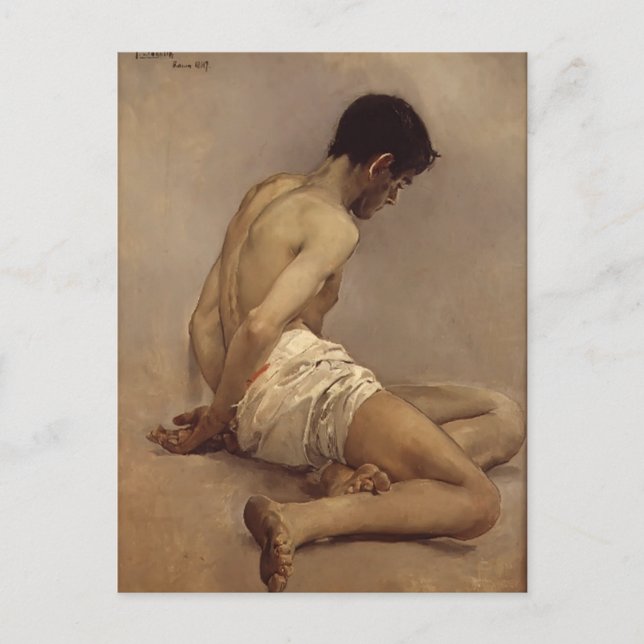 Joaquín Sorolla- Academical painting from nature Postcard (Front)