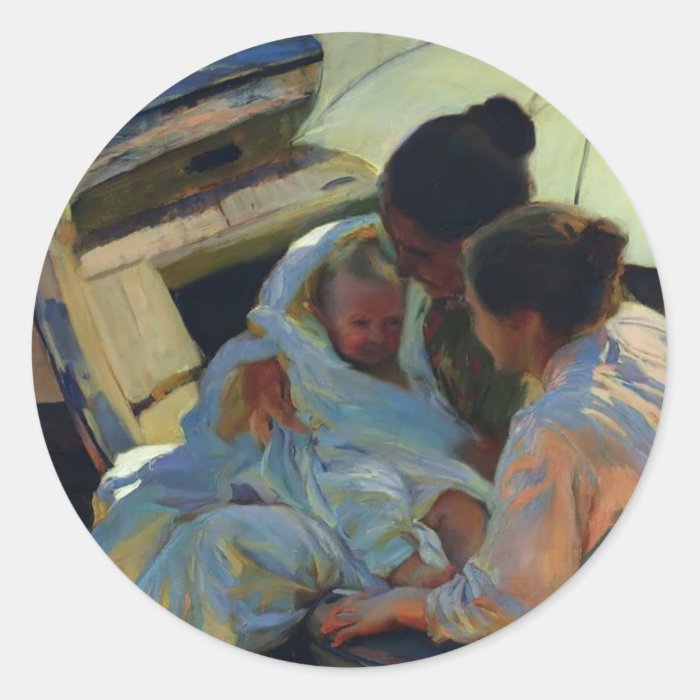 Joaquín Sorolla  After the Bath Sticker