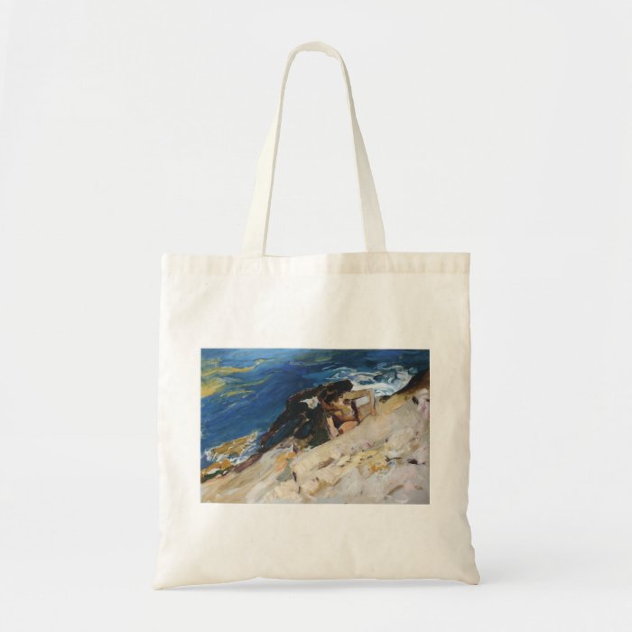 Joaquín Sorolla  Looking for Crabs among the Rocks Canvas Bag