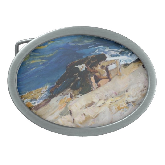 Joaquín Sorolla  Looking for Crabs among the Rocks Belt Buckle