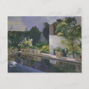 Joaquín Sorolla- Reservoir at the Alcazin Seville Postcard