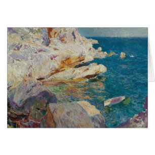 Joaquin Sorolla-Rocks of Javea and the White Boat Cards