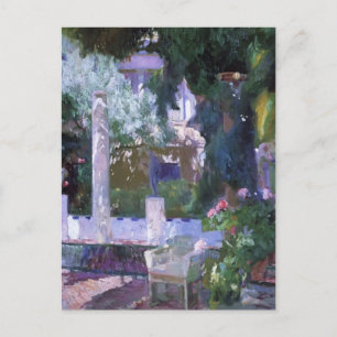 Joaquín Sorolla- Rose Bush at the Sorolla House Postcard