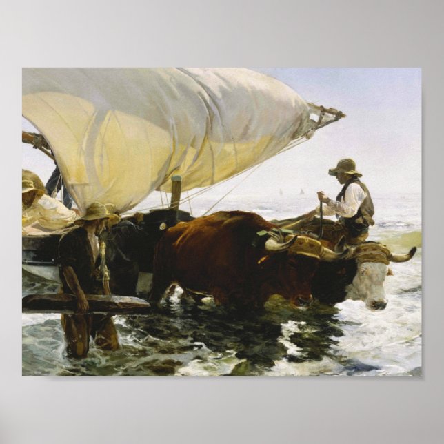 Joaquin Sorolla - The Return from Fishing Poster (Front)