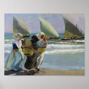 Joaquin Sorolla - The Three Sails Poster